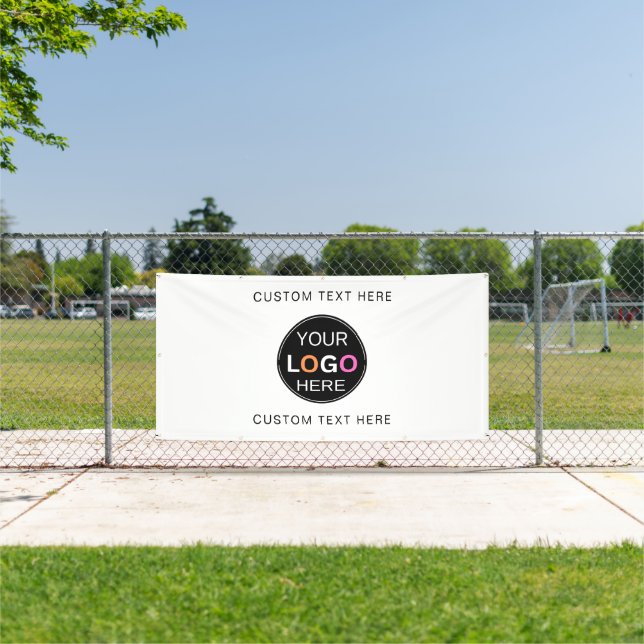 Custom Logo | Vinyl Banner, 4' x 8' Outdoor Banner (Insitu)