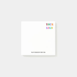 Custom Logo Website Info Business Sticky Notes