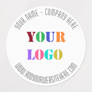 Custom Logo Website Name Labels Promotional Modern