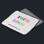 Custom Logo Website Promotional Laptop Sleeve Gift<br><div class="desc">Custom Colours and Font - Your Logo or Photo and Website or Custom Text / Name Promotional Business Personalized Laptop Sleeve / Gift - Add Your Logo / Image and Text / Information - Resize and move elements with Customization tool. Choose colours / font / size ! Please use your...</div>