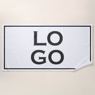 Custom Logo with Frame Beach Towel
