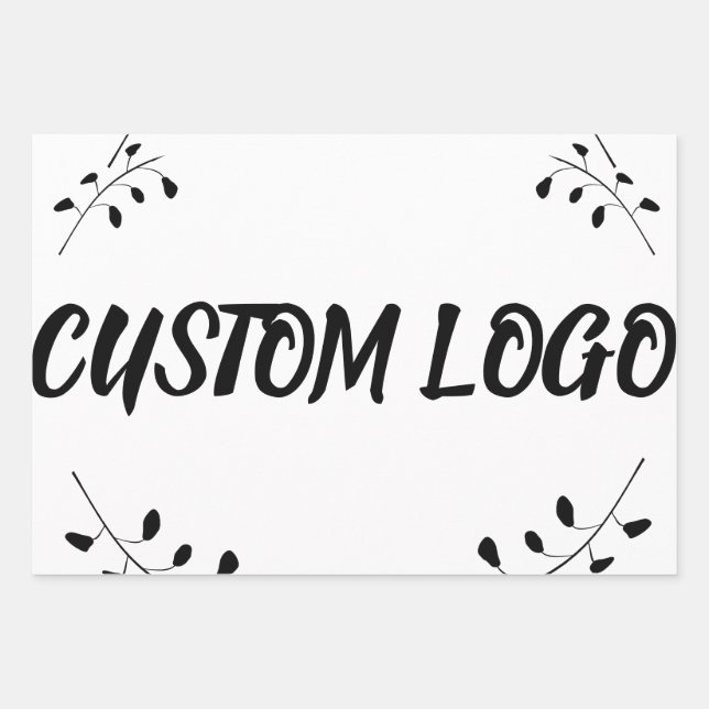 Custom Logo Wrapping Paper Sheet (Front)