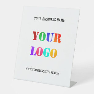 Custom Logo Your Business Office Personalized  Pedestal Sign