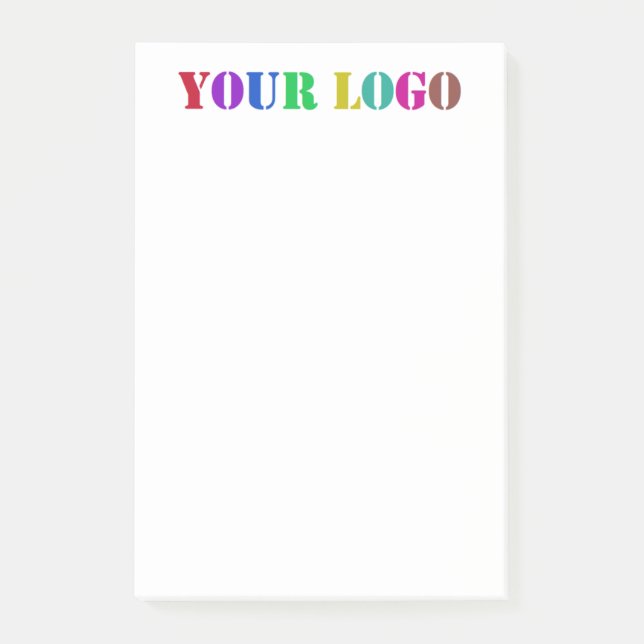 Custom Logo Your Business Promotional Personalized Post-it Notes (Front)