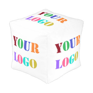 Custom Logo Your Business Promotional Personalized Pouf
