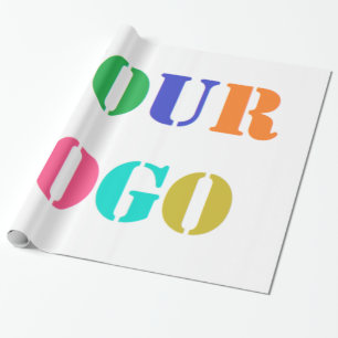 Custom Logo Your Business Promotional Personalized Wrapping Paper