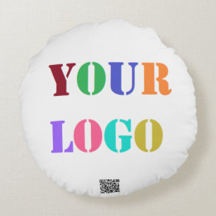 Custom Logo Your Business Promotional Round Pillow