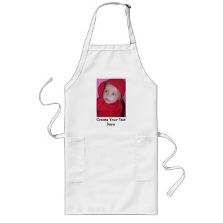 Custom Long Apron with Picture and Text