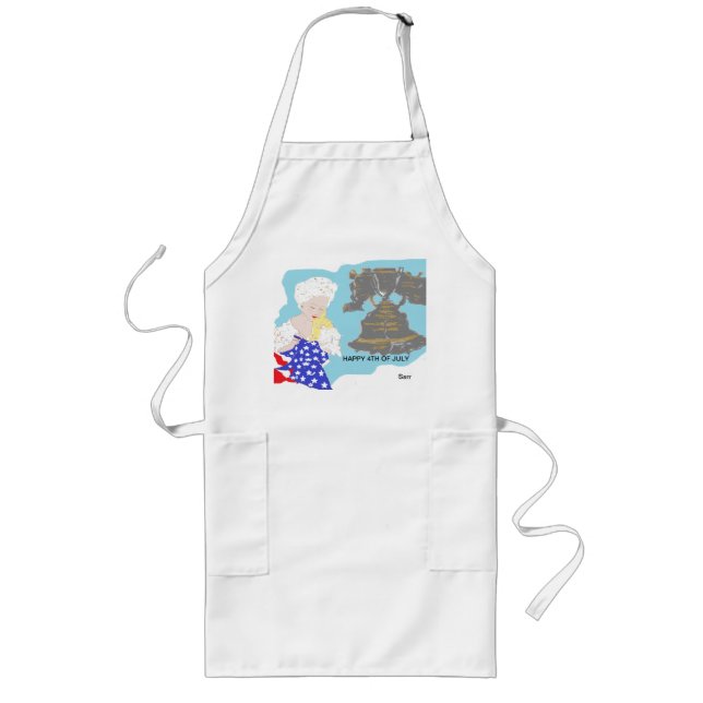 Custom Long  : Betsy Ross & Liberty Bell Apron (Front)