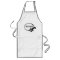 Custom Long White Apron Uniform with Pockets