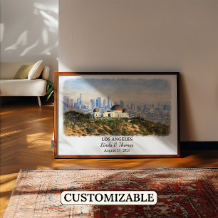 Custom Los Angeles Wall Art, California Poster
