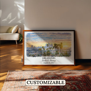 Custom Los Angeles Wall Art, California Poster