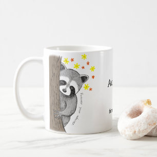 Custom Love Gift I secretly admire you Raccoon Coffee Mug