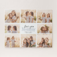 Custom Love You Mommy Mothers Day Photo Collage
