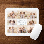 Custom Love You Mommy Mothers Day Photo Collage Mouse Pad<br><div class="desc">Love you Mommy! Beautiful modern family photo collage gift for a beloved mother combines whimsical handwritten script with modern typography and layout. Fill this custom mouse pad with 8 favorite family photos of children, weddings and other life events and bring a smile to mom's face for years to come.</div>