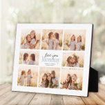 Custom Love You Mommy Mothers Day Photo Collage Plaque<br><div class="desc">Love you Mommy! Beautiful modern family photo collage gift for a beloved mother combines whimsical handwritten script with modern typography and layout. Fill this custom photo plaque with 8 favourite family photos of children,  weddings and other life events and bring a smile to mom's face for years to come.</div>