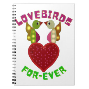 Custom Lovebirds Heart Gift Classic Playing Cards Notebook
