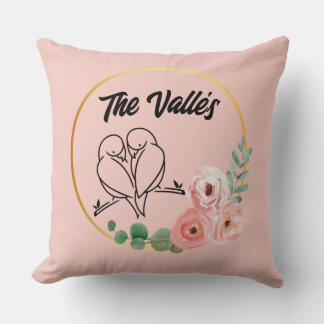 Custom Lovebirds Throw Pillow | Sofa | Bedroom