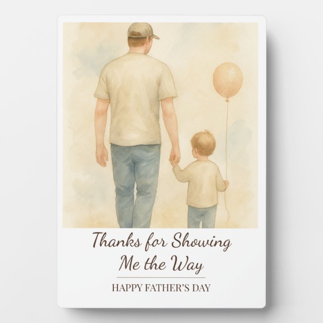 Custom Loving Father and Child – Father’s Day Gift Plaque (Front)