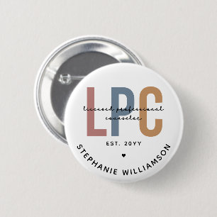 Custom LPC Licensed Professional Counsellor 2 Inch Round Button