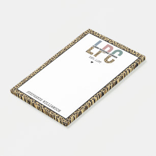 Custom LPC Licensed Professional Counsellor Cheeta Post-it Notes