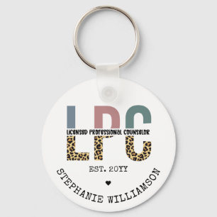 Custom LPC Licensed Professional Counsellor Gift Keychain