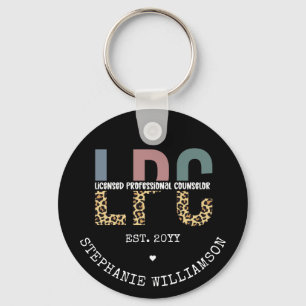 Custom LPC Licensed Professional Counsellor Gift Keychain