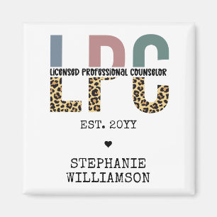 Custom LPC Licensed Professional Counsellor Gift Magnet