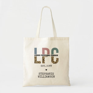 Custom LPC Licensed Professional Counsellor Gift Tote Bag