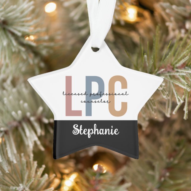 Custom LPC Licensed Professional Counsellor Ornament (Tree)