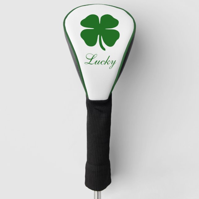 Custom Lucky Clover Golf Head Cover (Front)