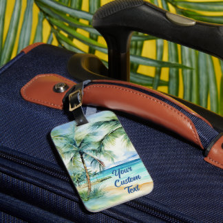 Custom Luggage Tag, Beach Theme Tag