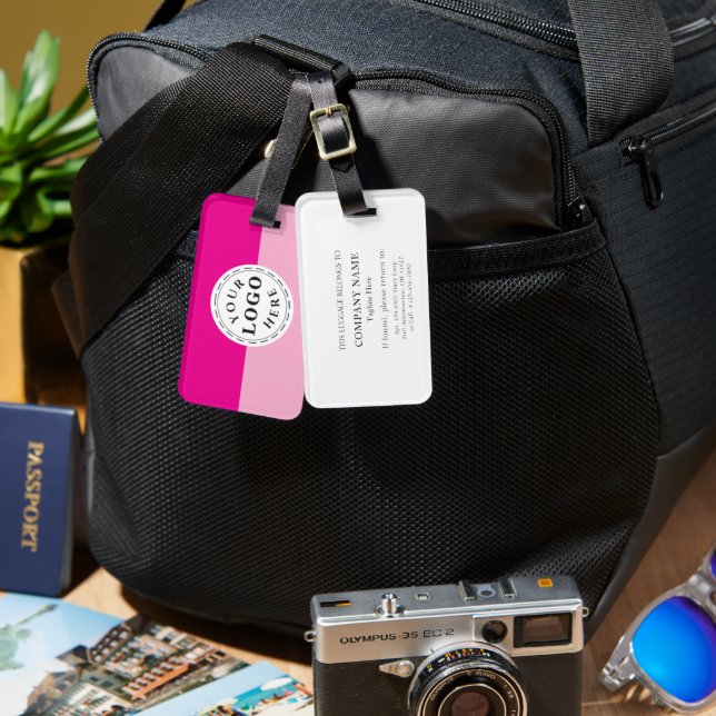 Custom Luggage Tag for Easy Bag Identification (Front & Back)