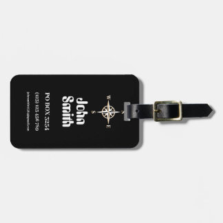 Custom Luggage Tag trendy simple chic typography