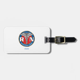 Custom Luggage Tag w/ leather strap