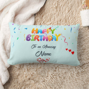 Custom Lumbar Pillow - Perfect Birthday Gift