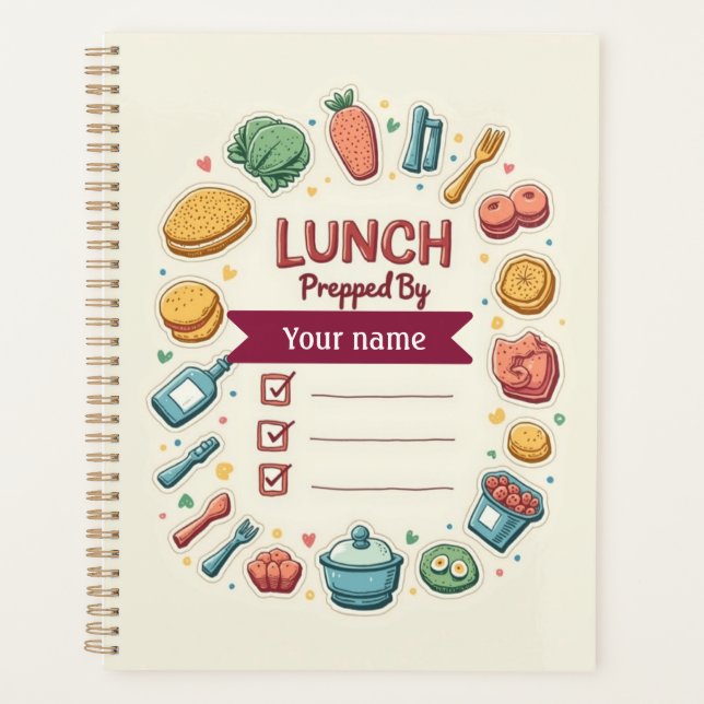 Custom Lunch Prep Label with Name (Devant)