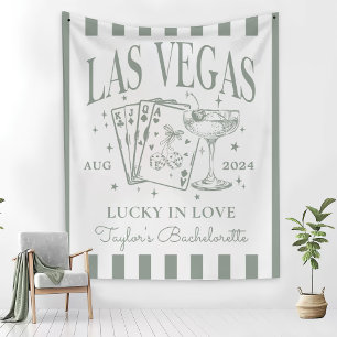 Custom Luxe Las Vegas Bachelorette Party Banner Tapestry