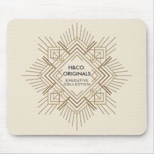 custom Luxury Art Deco Executive Mouse Pad