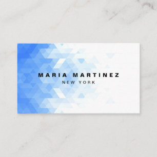 Custom Luxury Boutique White/Blue Business Card