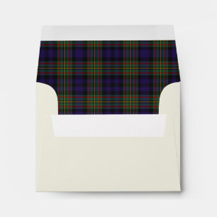 Custom MacLellan Plaid Lined Notecard Envelope
