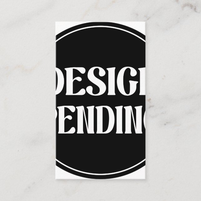 Custom-made, artistic, elegant business card (Front)