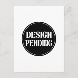 Custom-made, artistic, elegant postcard