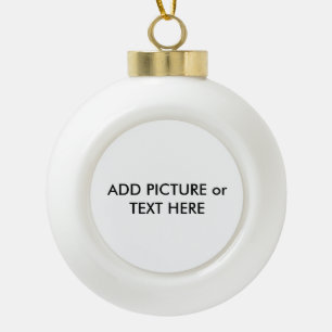 Custom made ornament Picture & Text