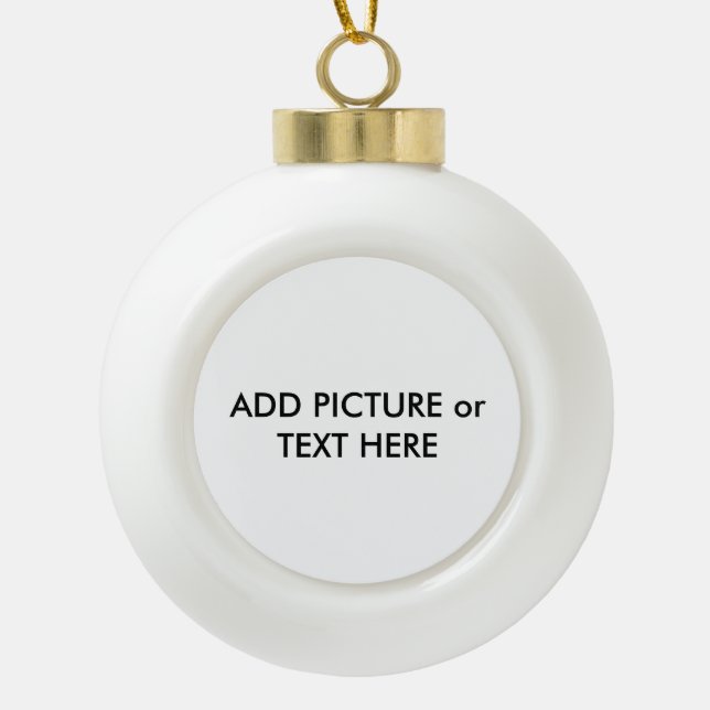 Custom made ornament Picture & Text  (Front)