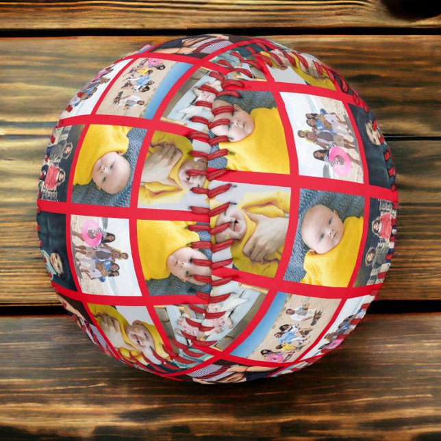 Custom Made Personalized One of a Kind 10 Photo Baseball (Creator Uploaded)