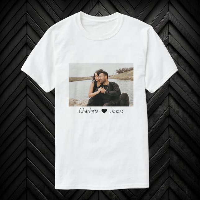 Custom Made Photo And Text Personalized T-Shirt
