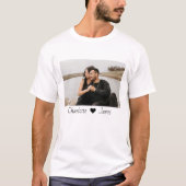 Custom Made Photo And Text Personalized T-Shirt (Front)