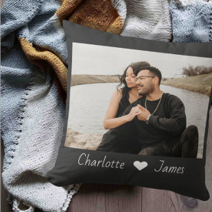 Custom Made Photo And Text Personalized Throw Pillow