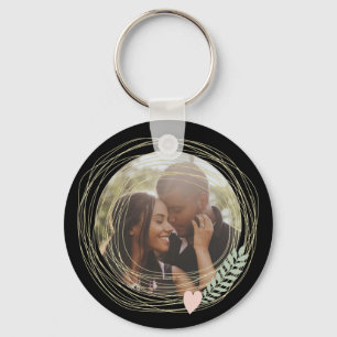 Custom Made Photo Personalized Heart Framed Keychain